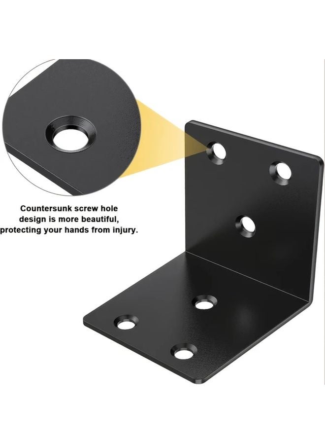 Heavy Duty L Bracket Set 15 Corner Braces 90 Screws For Furniture Reinforcement - Image 5